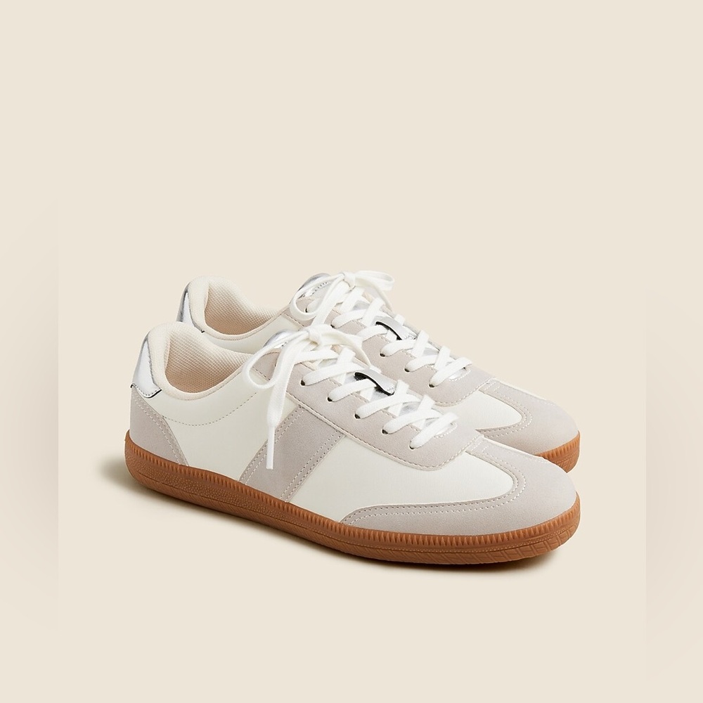 J.Crew field sneakers in metallic BT984